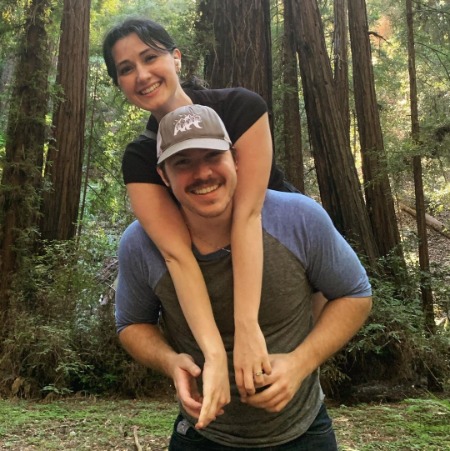 Dakota Alan Norris and Ashleigh during their trip to  Redwood Forest National Park.